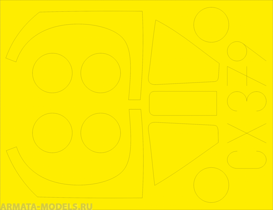 CX379 Маска для окрашивания для модели Harrier Gr.3