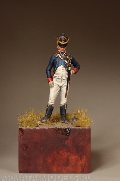 5414SOGA Lieutenant of the Tirailleur-Chasseurs of Youg Guard. France 1812. SOGA Miniatures