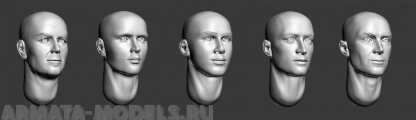 ARM356011 Головы (без волос) №2 ARMOR35