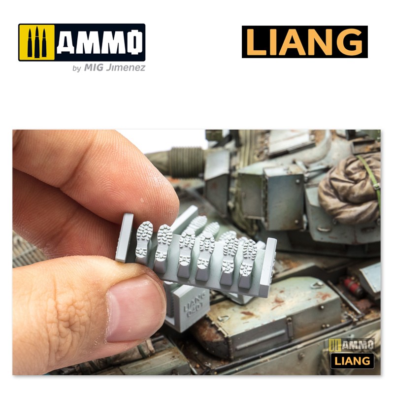 LIANG-0402 Набор штампов 3D-print Model Shoeprint Tools Modern War