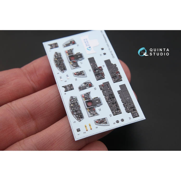 QD48152 3D Декаль интерьера кабины TF-104G (для модели Hasegawa)