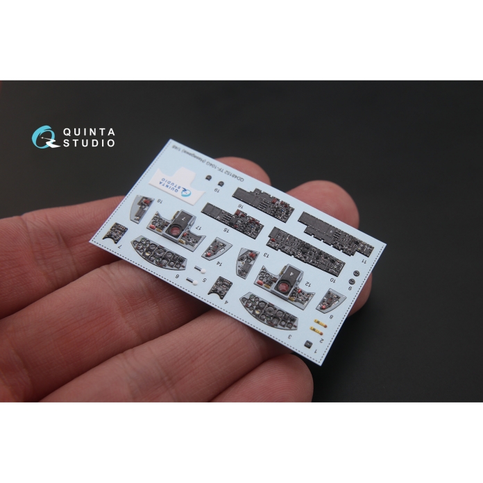 QD48152 3D Декаль интерьера кабины TF-104G (для модели Hasegawa)
