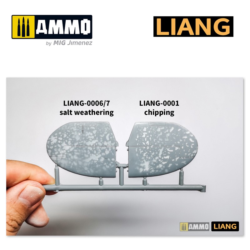LIANG-0007 Набор трафаретов Salt Weathering Effects Airbrush Stencils (Inten.)
