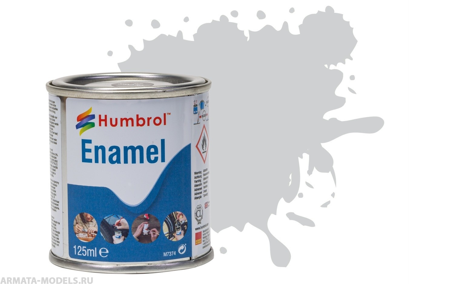 AW0011 Краска эмалевая No 11 Silver - Metallic Tin No 4 125ml