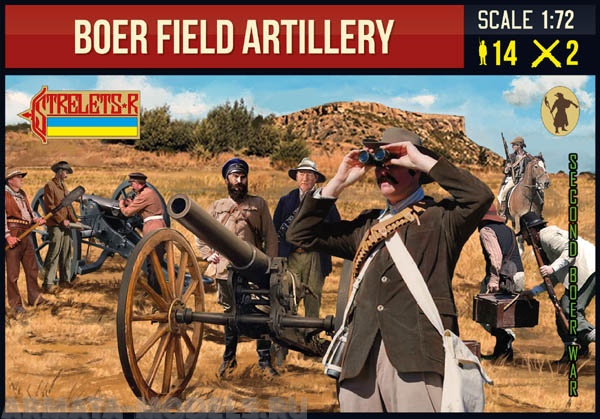 72224ST Фигуры Boer Field Artillery Strelets