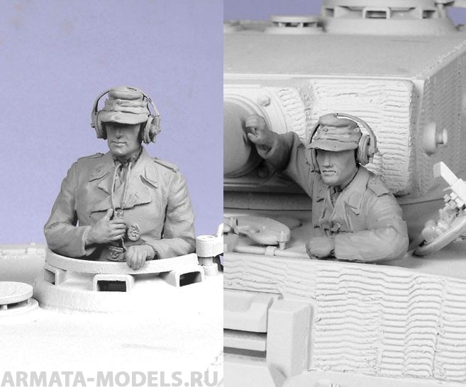 T35115 Немецкие танкисты СС (Водитель и командир) Лето 1943-45 гг (2) Tank