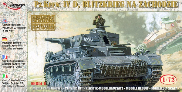 72854 Танк German Tank Pz.Kpfw. IV Ausf. D  'BLITZKRIEG in the WEST' Mirage Hobby