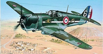 0841SM Самолёт  Curtiss P-36/H.75 Hawk (1:72)