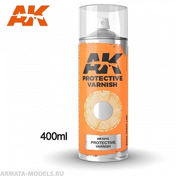 AK1015 Защитный лак Protective Varnish - Spray 400ml (Includes 2 nozzles)