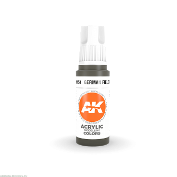 AK11154 Краска акриловая German Field Grey 17ml