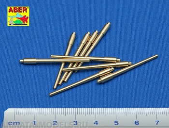 ABR-1:350-L-04  Дополнения для  Set of 9pcs 406 mm barrels for US ships : Iowa, New Jersey, Missouri, Wisconsin для  1/350