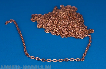 134 01RB Латунная цепочка Brass chain, L=1,45 D=1